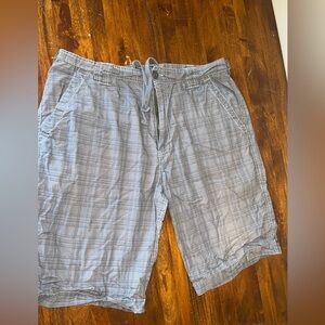 Gray Flat Front Shorts Lightweight Comfort